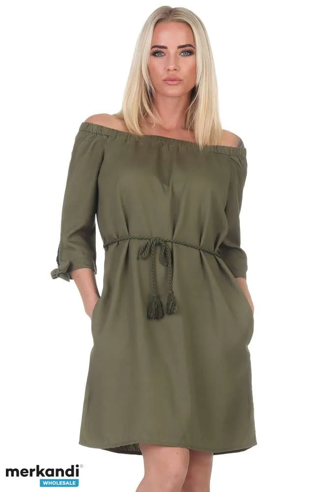 Vestido de verano de mujer en verde oliva perfecto para el verano en S, M, L