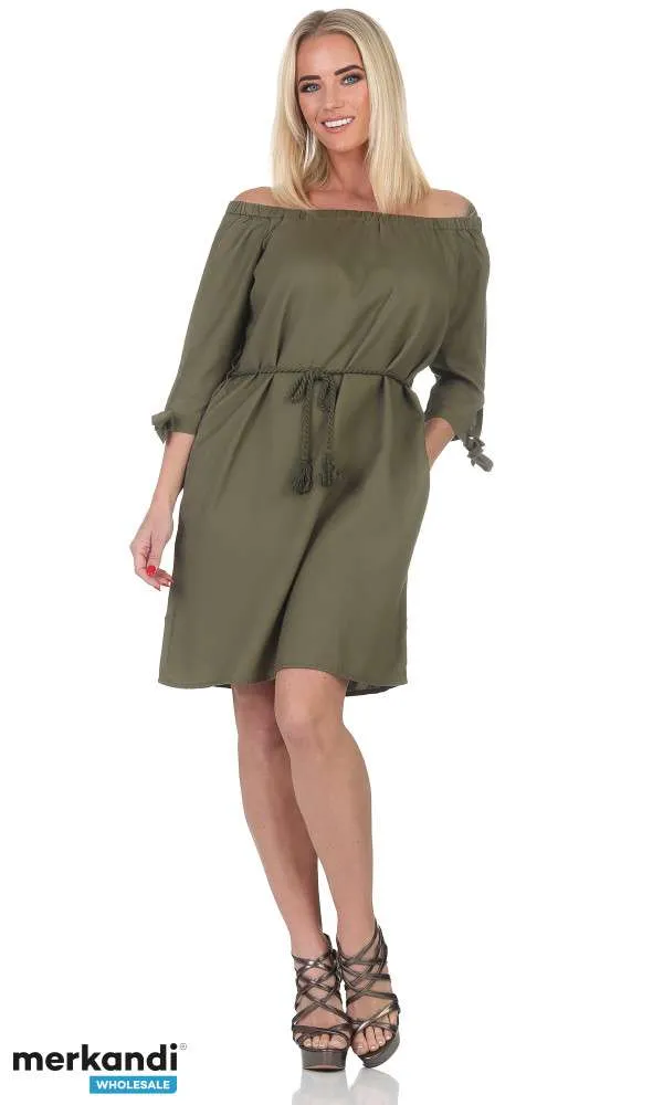 Vestido de verano de mujer en verde oliva perfecto para el verano en S, M, L