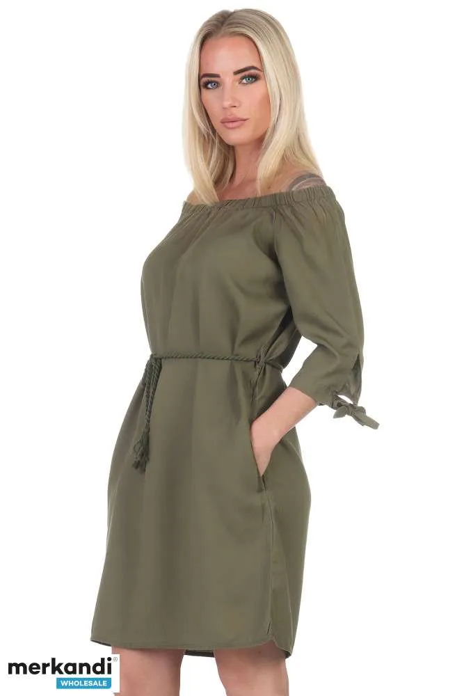 Vestido de verano de mujer en verde oliva perfecto para el verano en S, M, L