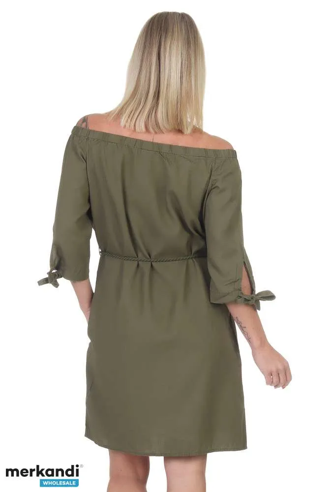 Vestido de verano de mujer en verde oliva perfecto para el verano en S, M, L