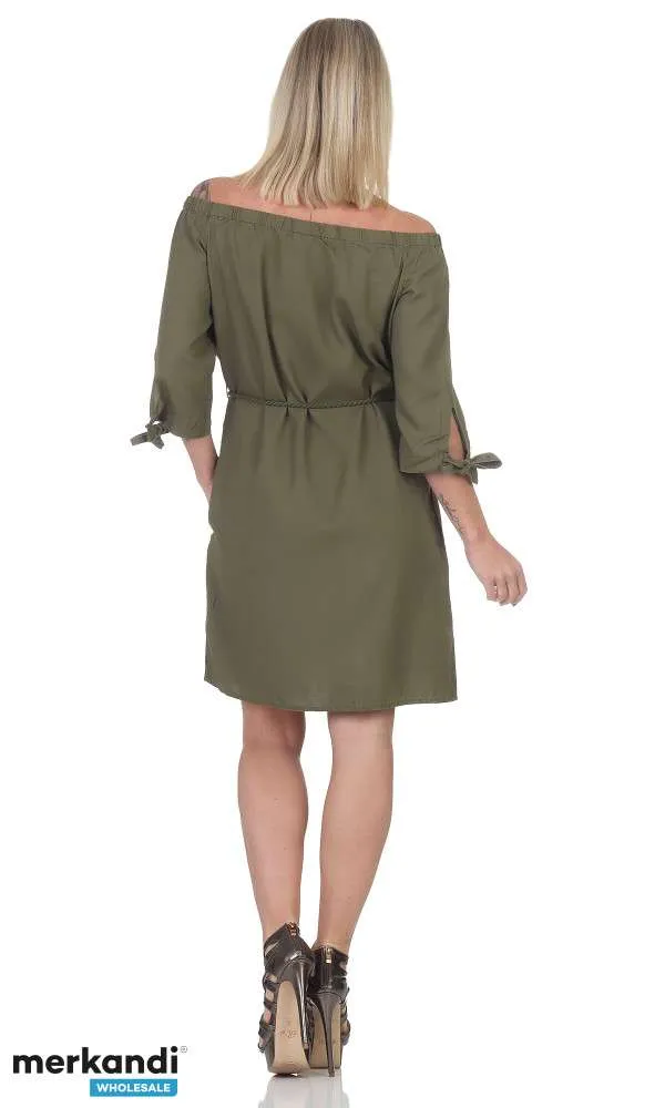 Vestido de verano de mujer en verde oliva perfecto para el verano en S, M, L