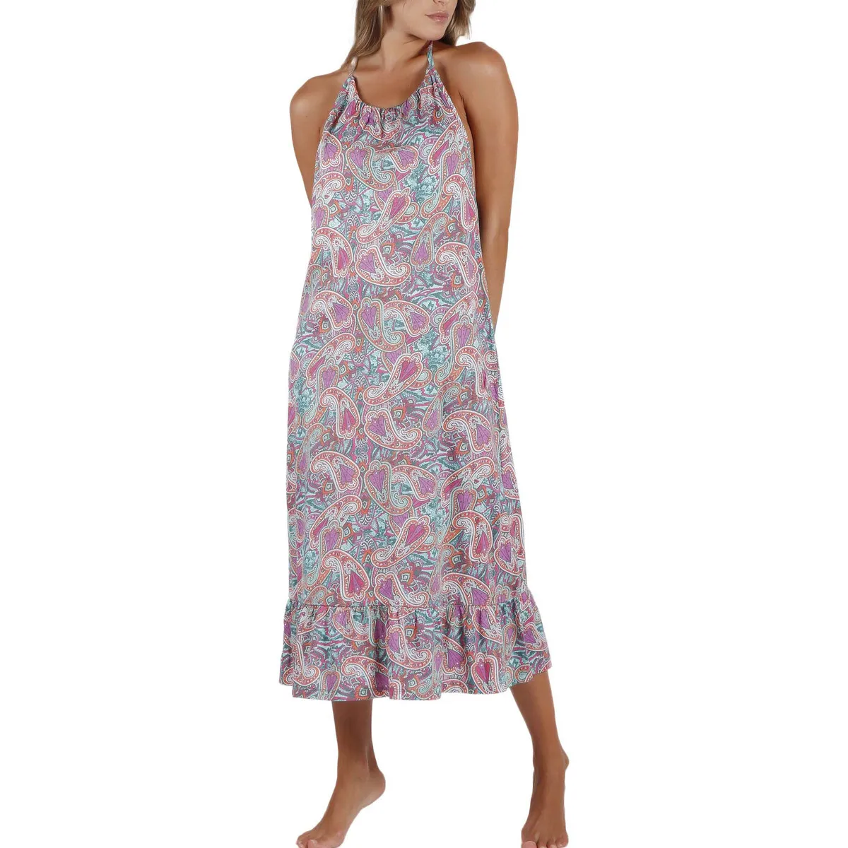 Vestido largo de verano con la espalda descubierta Cachemire