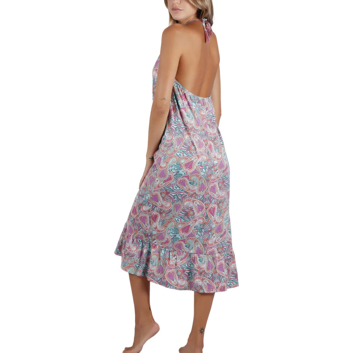 Vestido largo de verano con la espalda descubierta Cachemire