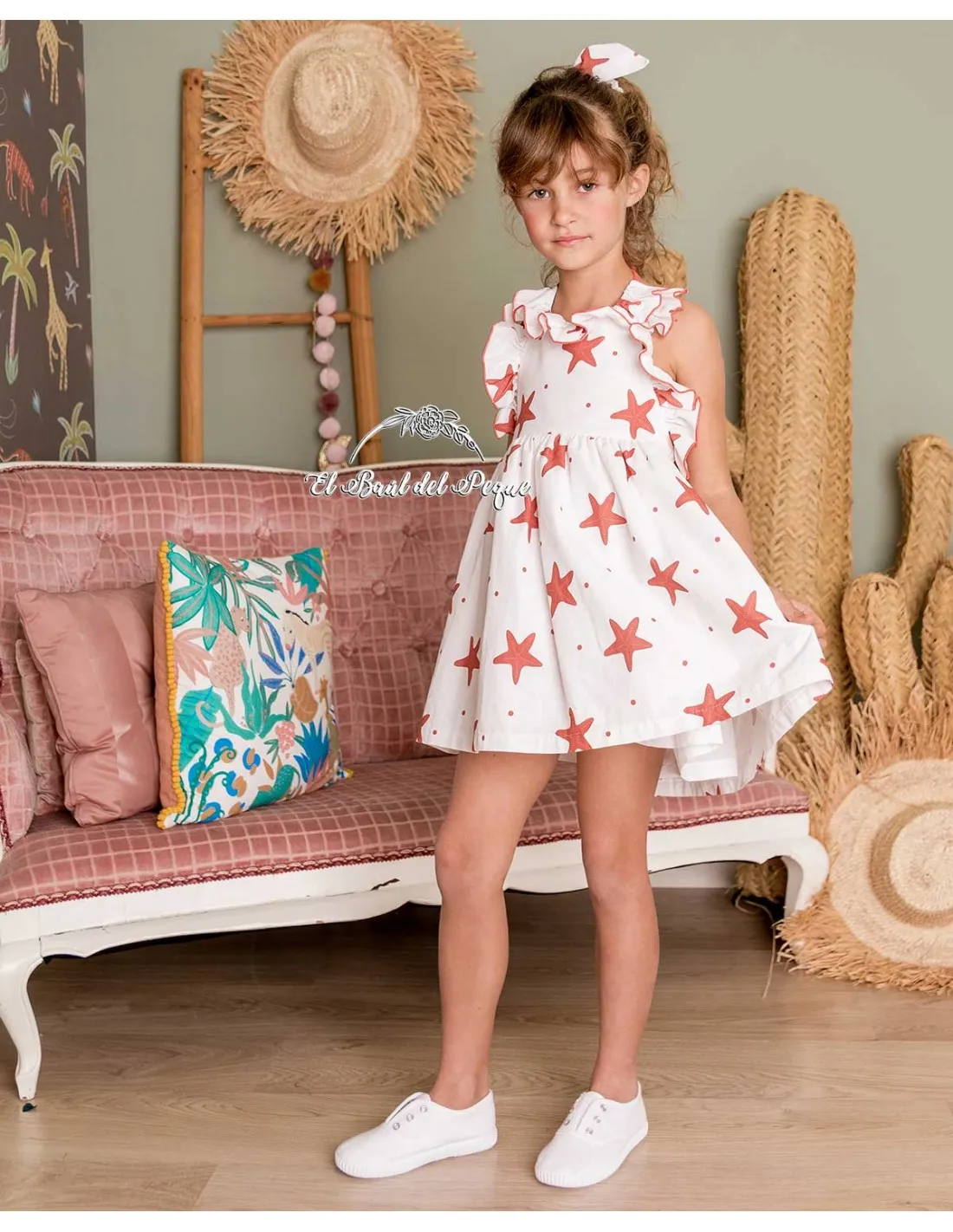 Vestido Niña Mon Petit Bonbon Estrella Mar 2024