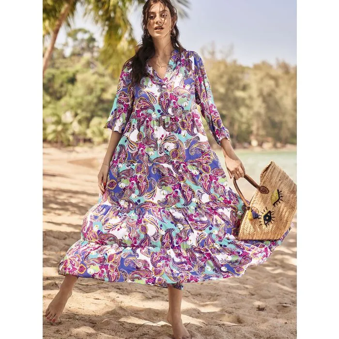 Vestido Playa Rosa Faia Island in the Sun Aymee 8621 Rosa pastel