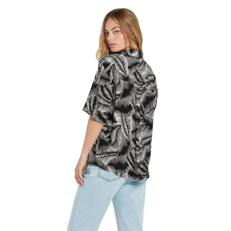 Volcom Stay Palm Top (Black White) Mujer