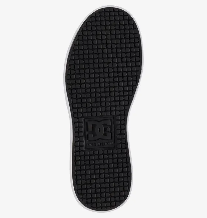 ZAPATILLAS ALTAS CUERO DC SHOES PARA NIñO PURE HIGHTOP EV BLACK/YELLOW (XKKY) REF. ADBS300324 NEGRA/AMARILLA