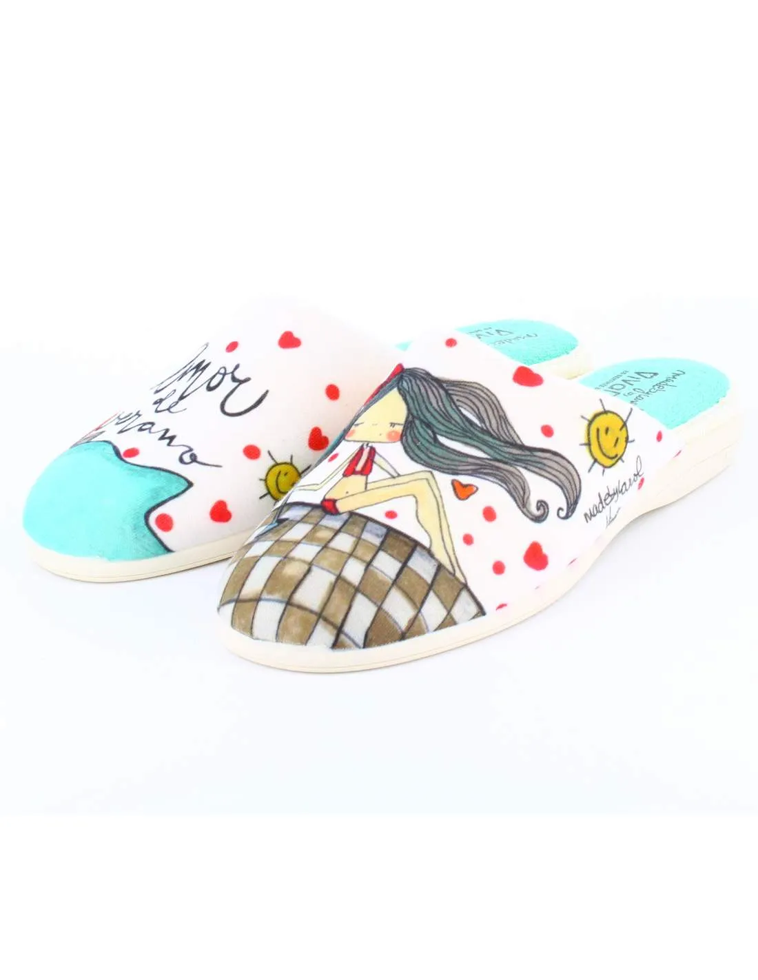 Zapatillas de Casa "Amor de verano" Bahía Blanco