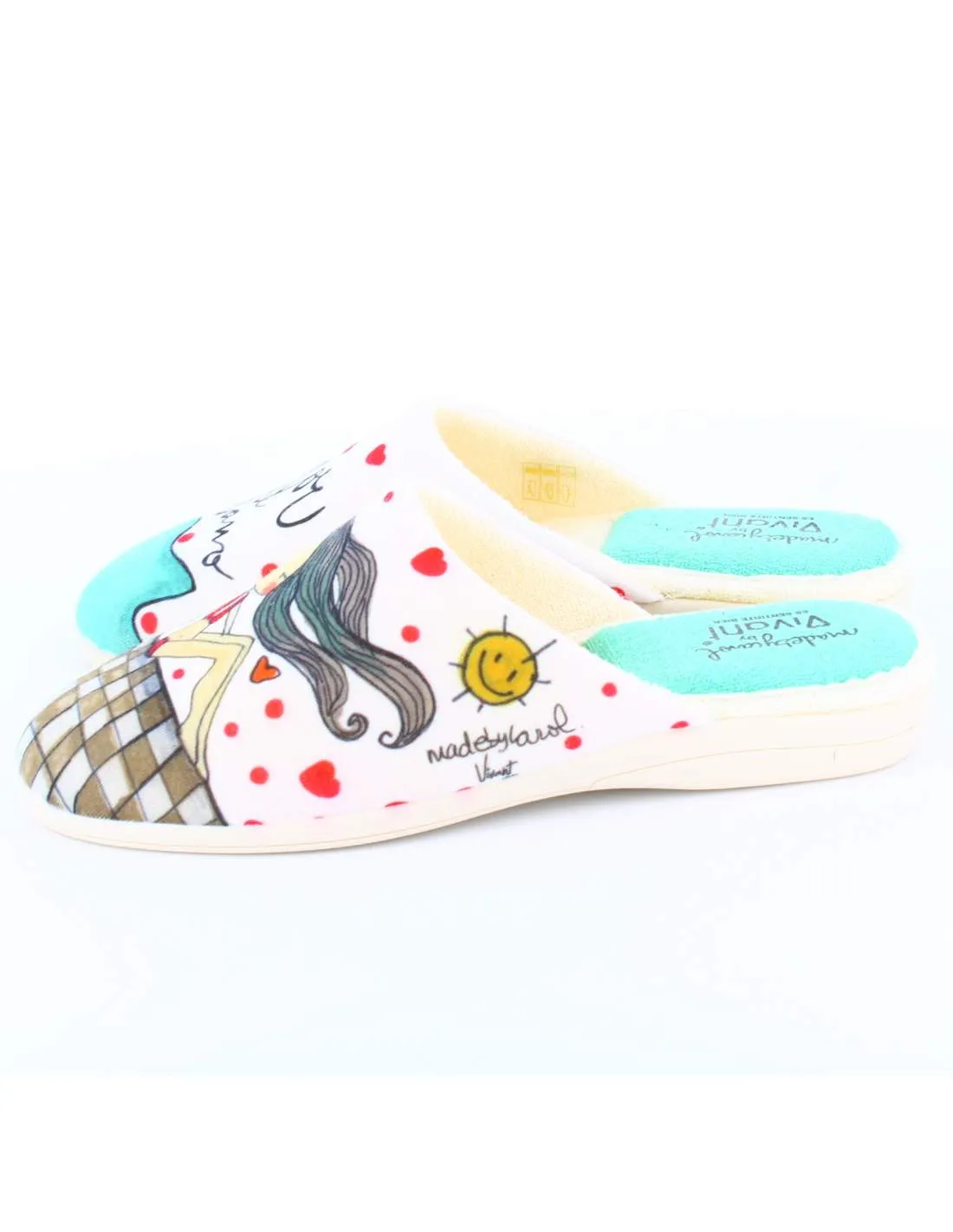 Zapatillas de Casa "Amor de verano" Bahía Blanco