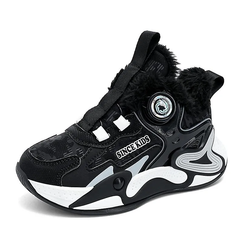 Zapatillas de invierno para niños Zapatos deportivos de algodón cálido al aire libre Zapatos para correr antideslizantes 313