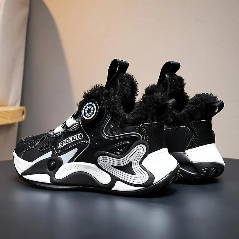 Zapatillas de invierno para niños Zapatos deportivos de algodón cálido al aire libre Zapatos para correr antideslizantes 313