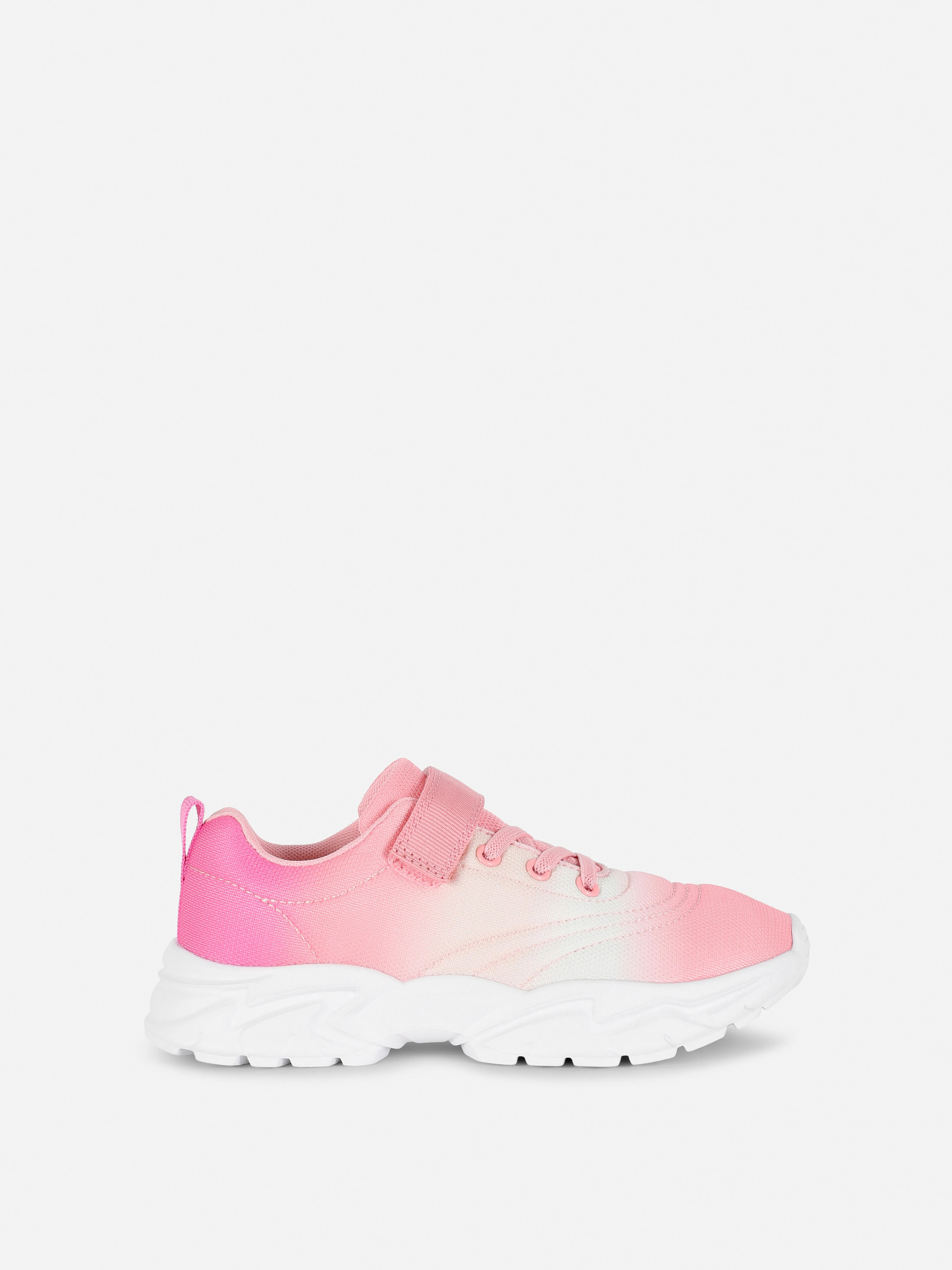 Zapatillas de suera gruesa y estampado degradado