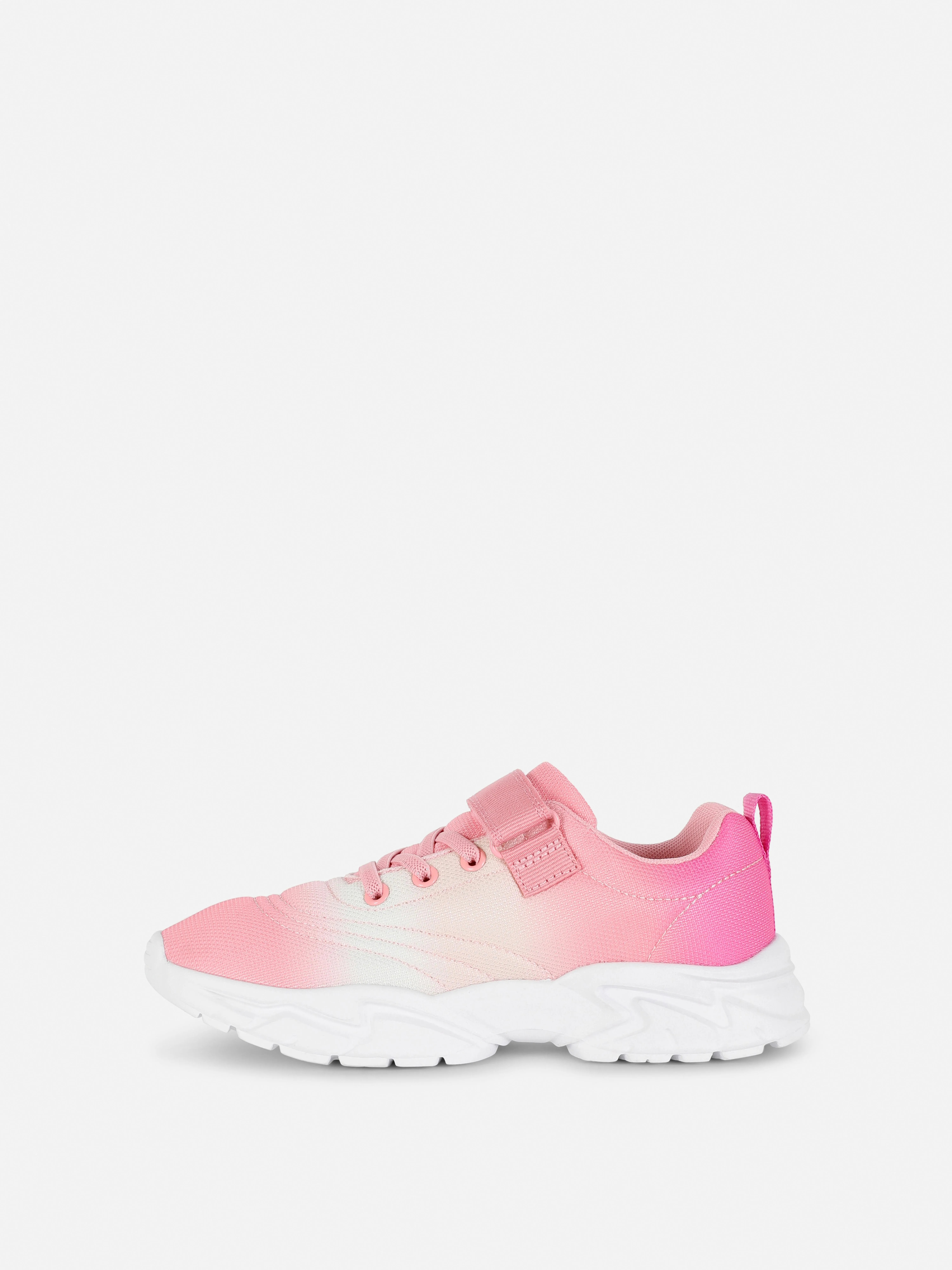 Zapatillas de suera gruesa y estampado degradado