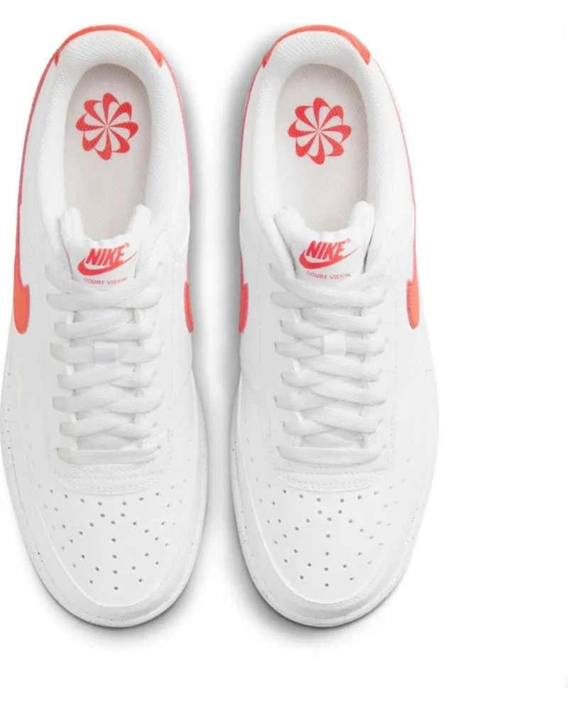 ZAPATILLAS DEPORTE NIKE  DE HOMBRE DH2987108 COURT VISION LOW NEXT NATURE  WHITEPICANTE RED