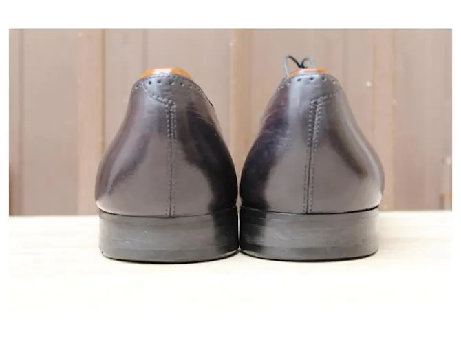 ZAPATOS BERLUTI DERBY DE PIEL 10 / 44 estado COMO ZAPATOS DE HOMBRE NUEVOS 1889 € Morado oscuro 