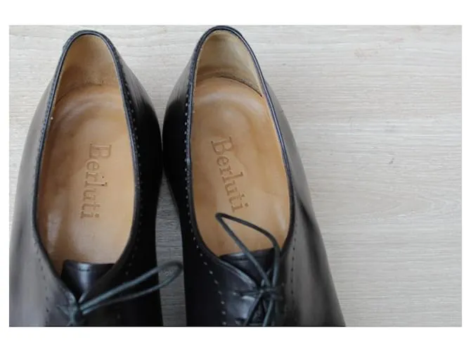 ZAPATOS BERLUTI DERBY DE PIEL 10 / 44 estado COMO ZAPATOS DE HOMBRE NUEVOS 1889 € Morado oscuro 