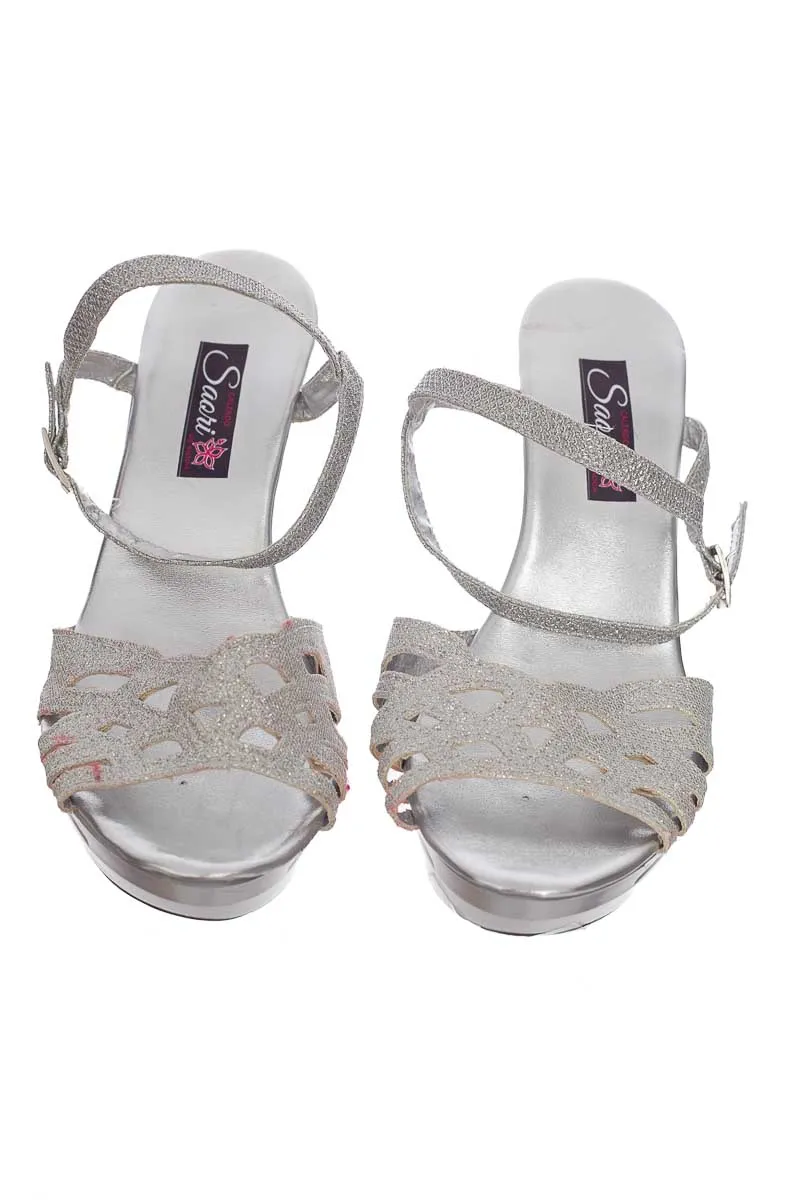 ZAPATOS COLOR PLATEADO  SAORI