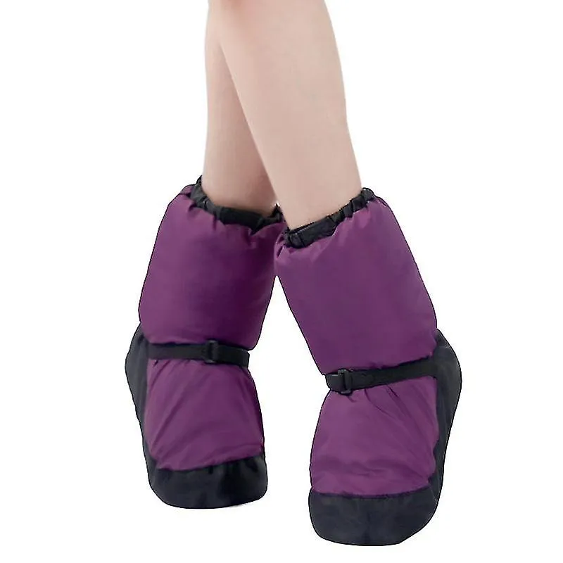 Zapatos cálidos de baile de ballet Botas cortas acolchadas para mujer Zapatos de algodón