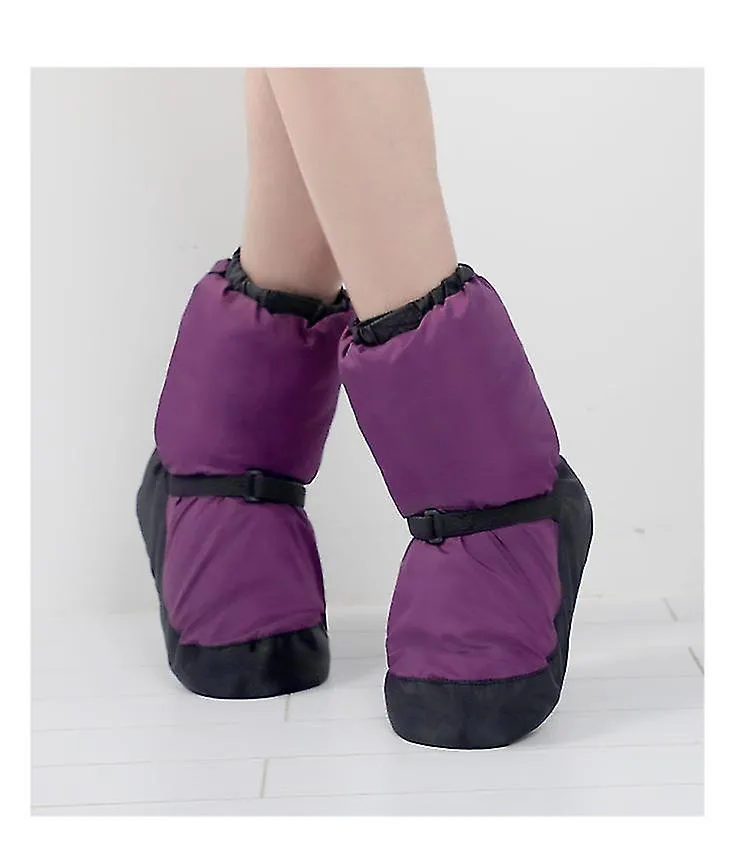 Zapatos cálidos de baile de ballet Botas cortas acolchadas para mujer Zapatos de algodón