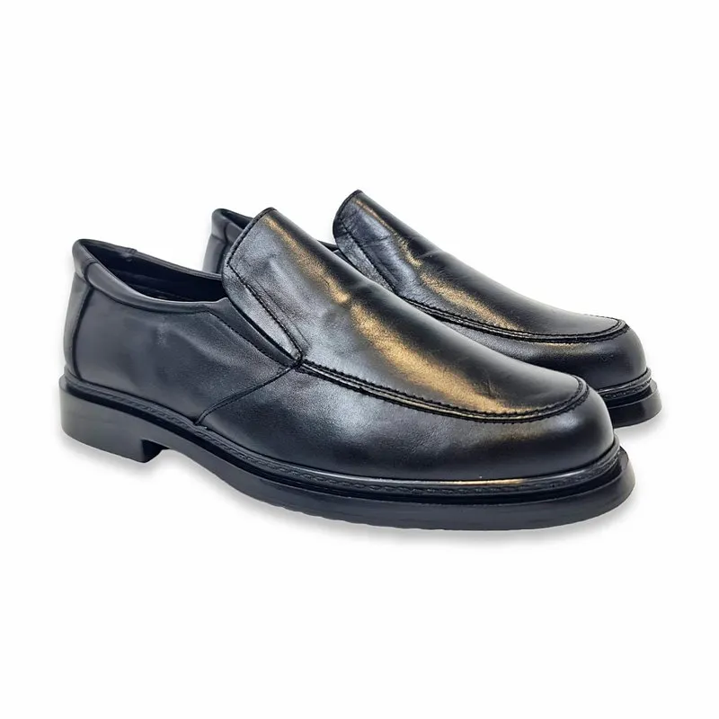 Zapatos Cómodos Hombre Piel Blanda Tipo Mocasines 542 Negro, de Blando´S