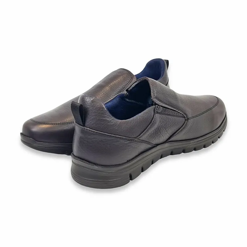 Zapatos Cómodos Hombre Piel Napa Piso Ultraligero Y Plantilla Extraible 1671 Marrón, de Becool