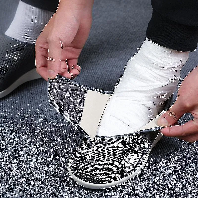 Zapatos cómodos y suaves de ajuste ancho Zapatos ortopédicos para caminar para los viejos zapatos de diseño transpirables de gan