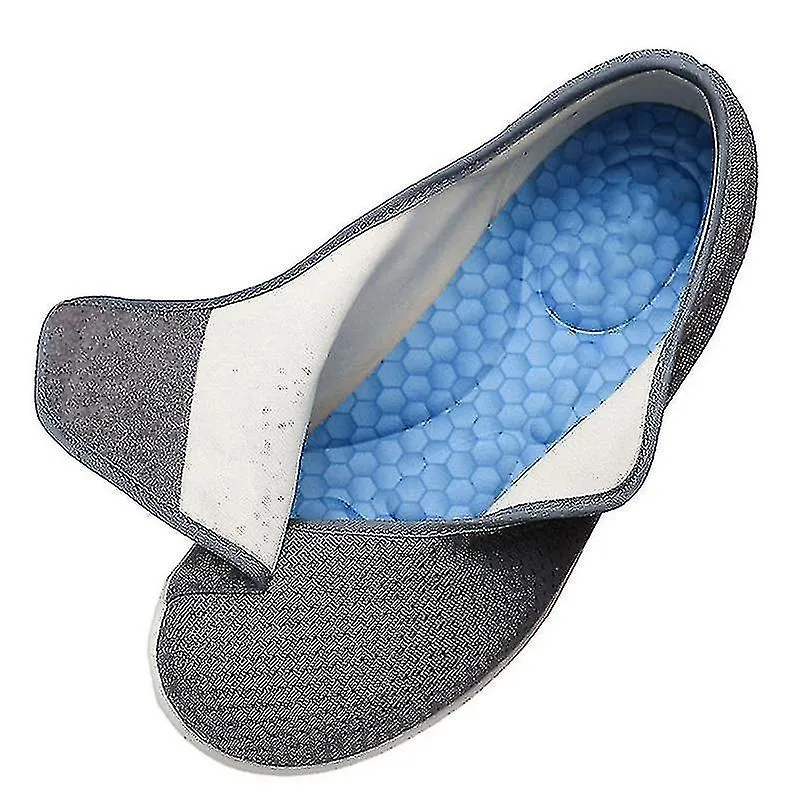 Zapatos cómodos y suaves de ajuste ancho Zapatos ortopédicos para caminar para los viejos zapatos de diseño transpirables de gan