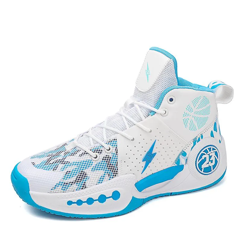 Zapatos de baloncesto para hombres Zapatos deportivos transpirables superiores altos Zapatillas de moda antideslizantes 3D08809