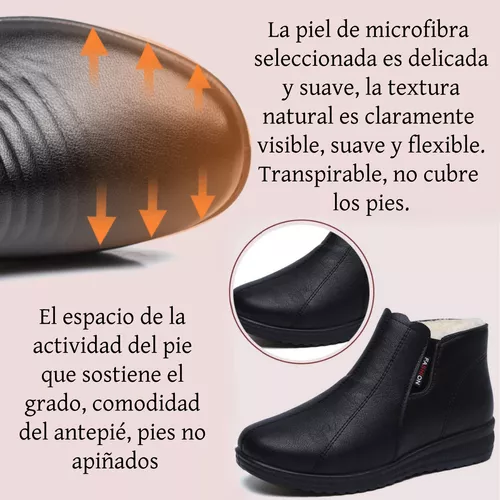 Zapatos De Cuero De Algodón Cálido De Terciopelo