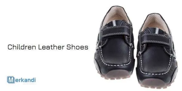 ZAPATOS DE CUERO PARA NIñOS  NUEVO CON PAQUETE ORIGINAL Y ETIQUETA DE PRECIO