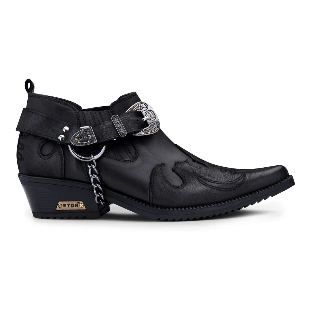 Zapatos de cuero y gamuza de dos tonos para hombres