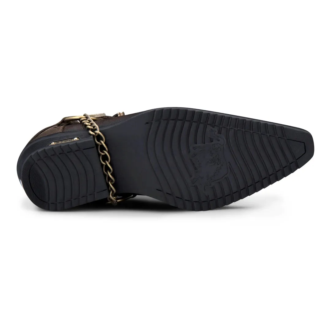 Zapatos de cuero y gamuza de dos tonos para hombres