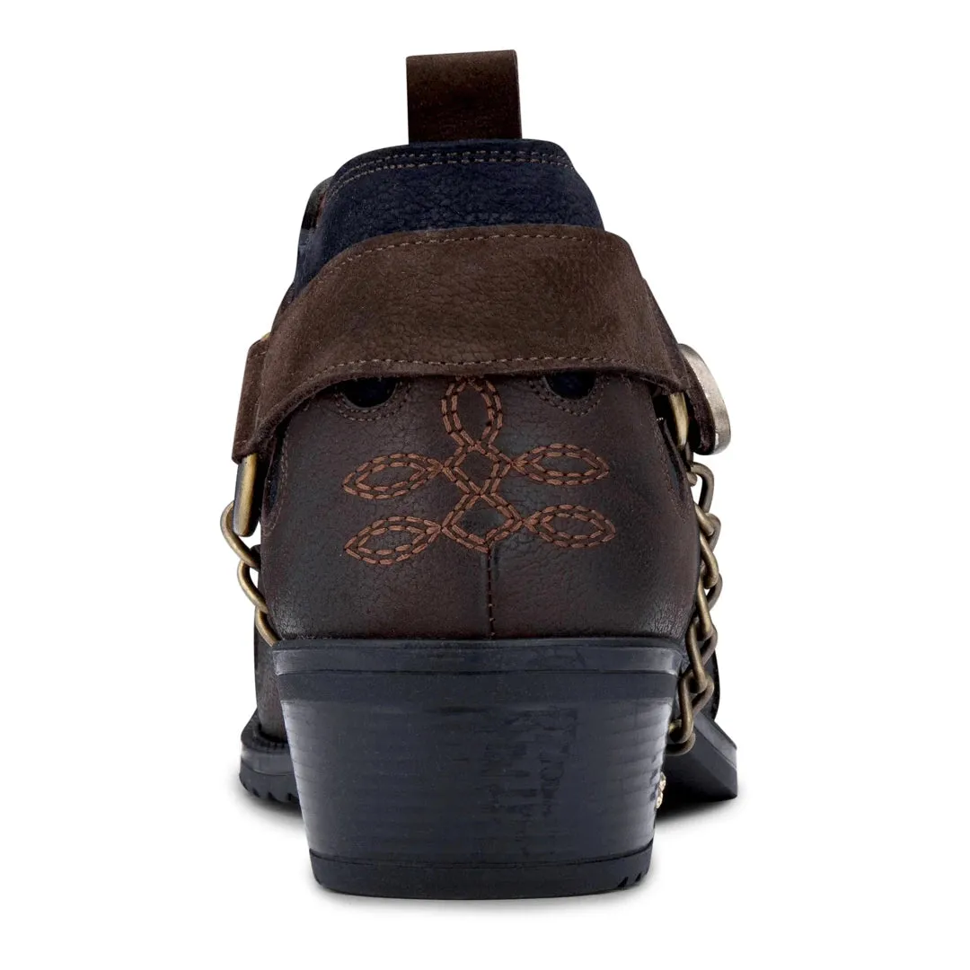 Zapatos de cuero y gamuza de dos tonos para hombres