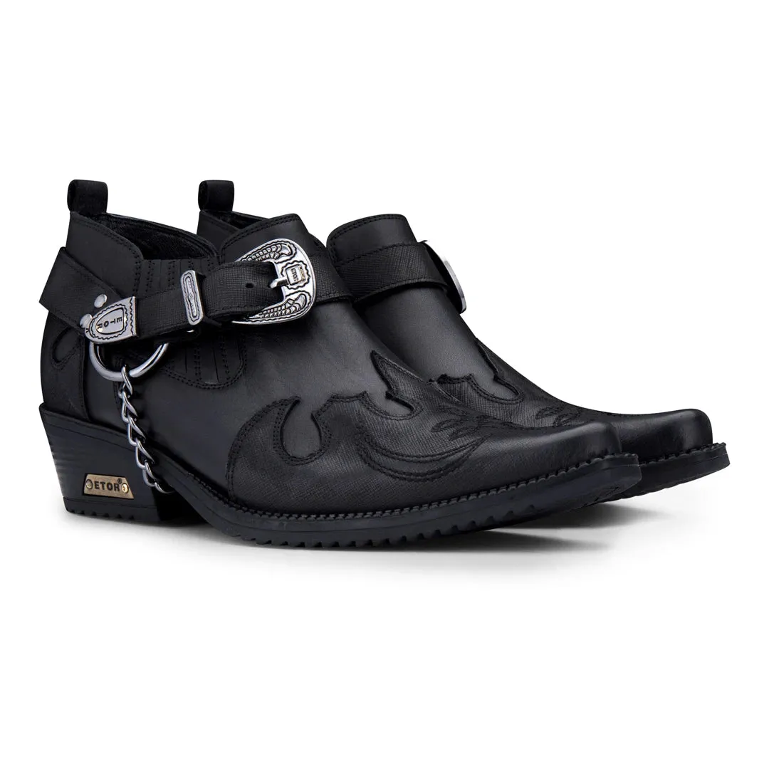 Zapatos de cuero y gamuza de dos tonos para hombres