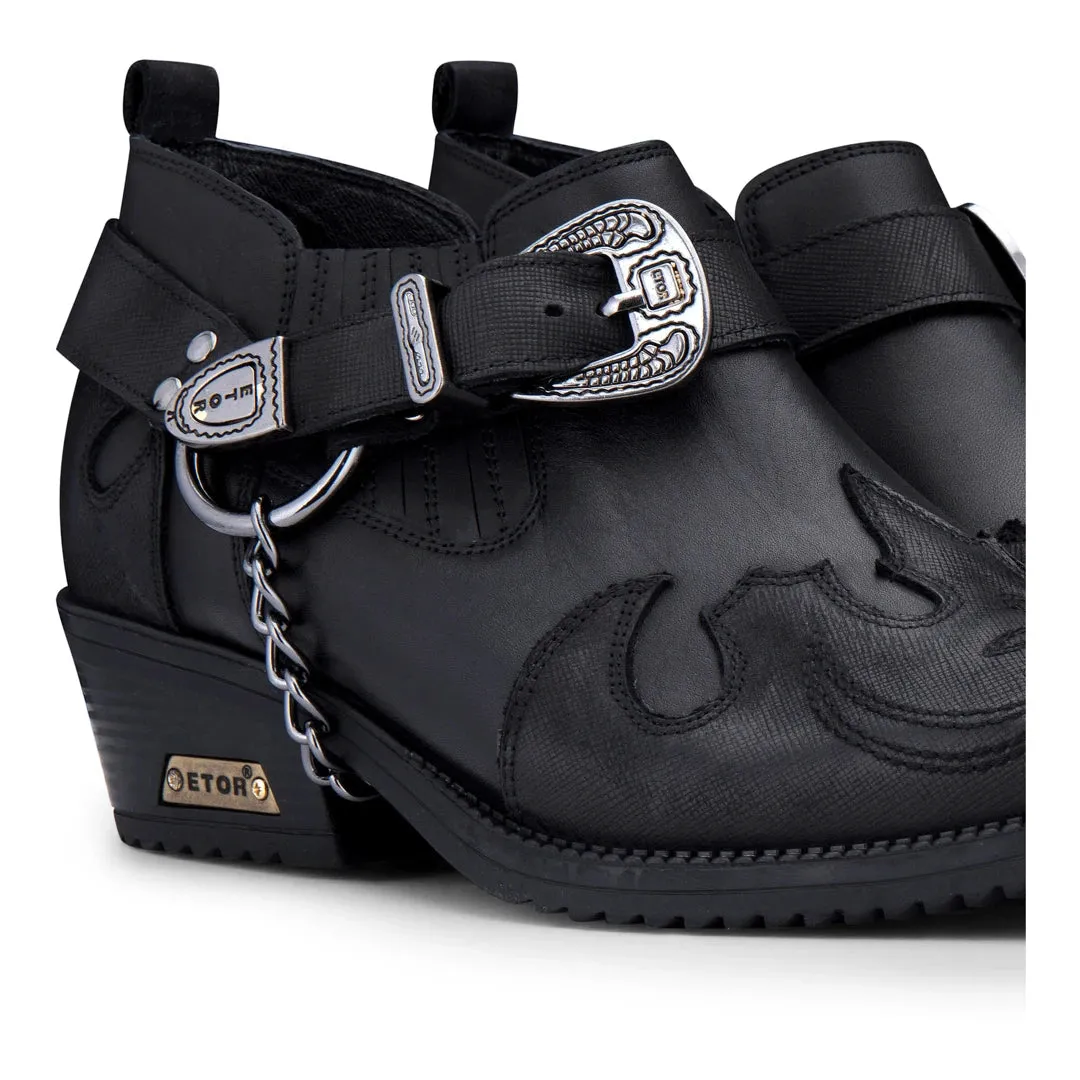 Zapatos de cuero y gamuza de dos tonos para hombres