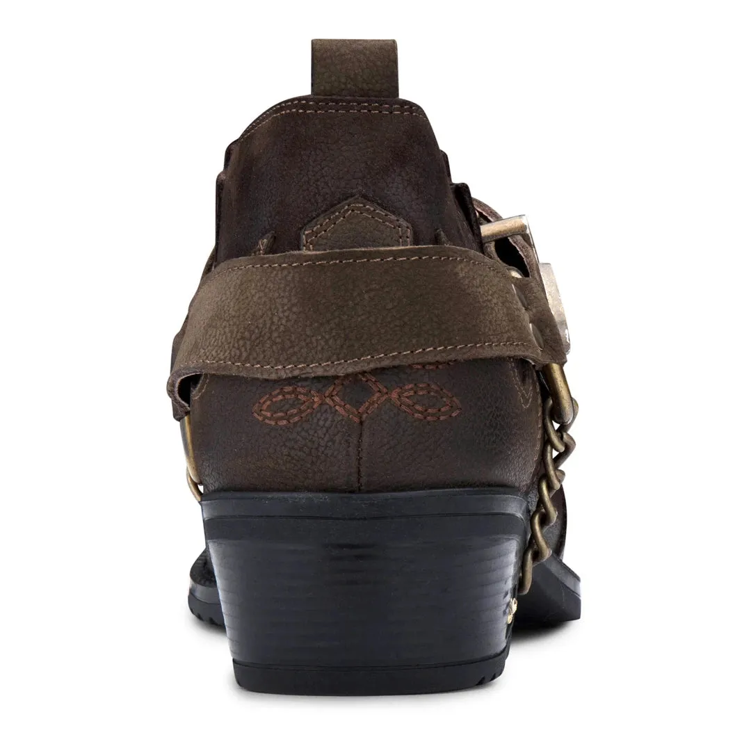 Zapatos de cuero y gamuza de dos tonos para hombres