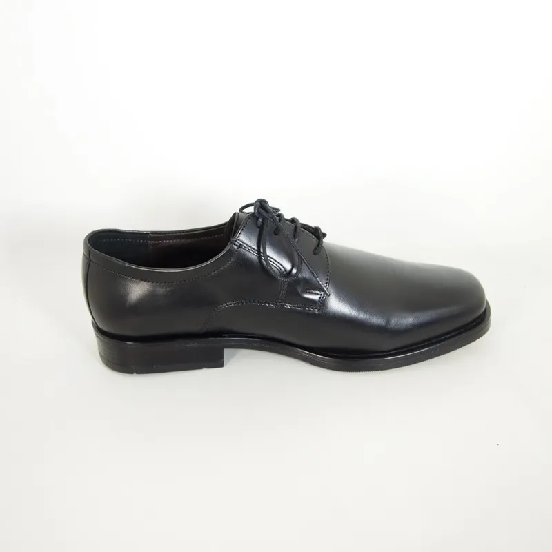 Zapatos de hombre con cordones en piel negra