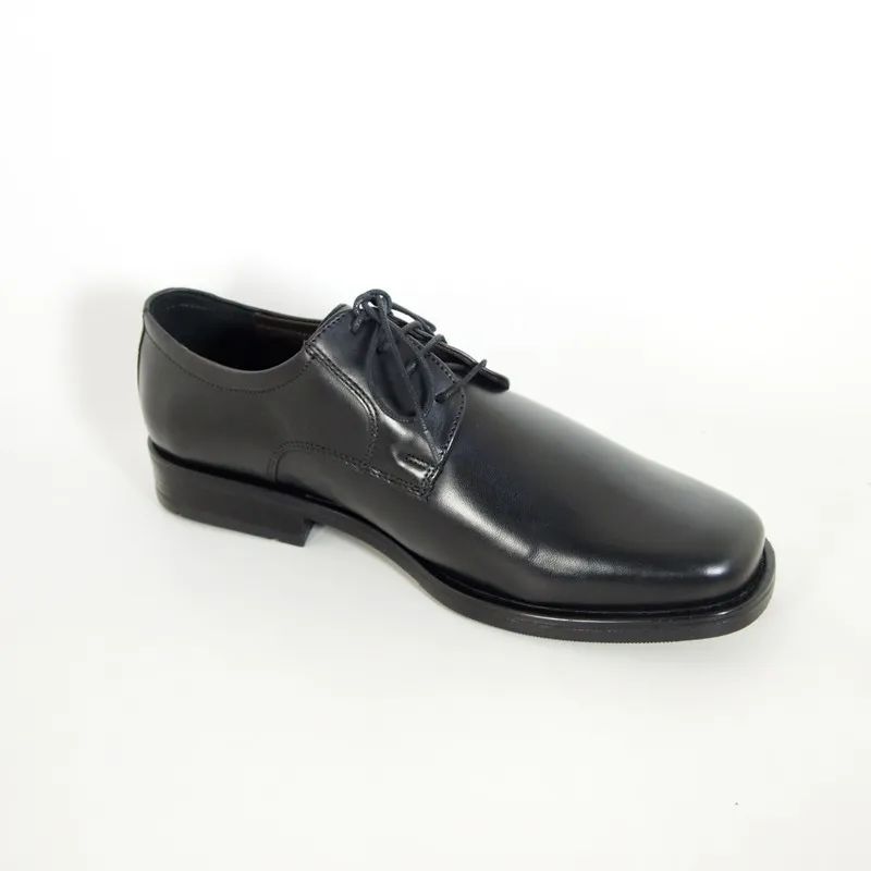 Zapatos de hombre con cordones en piel negra