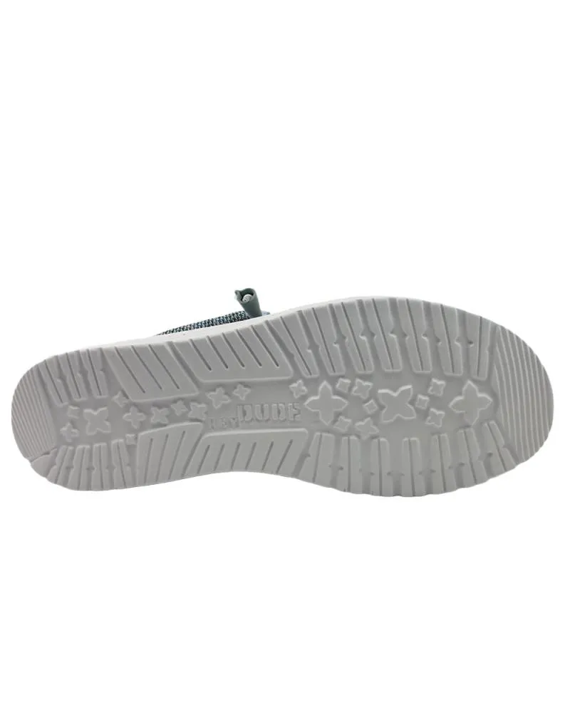 Zapatos de Hombre HEY DUDE WALLY LINEN NATURAL AZUL GRIS