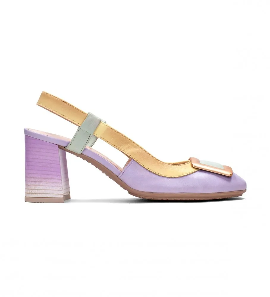 ZAPATOS DE PIEL AUSTRALIA LILA ALTURA TACóN 6,5CM