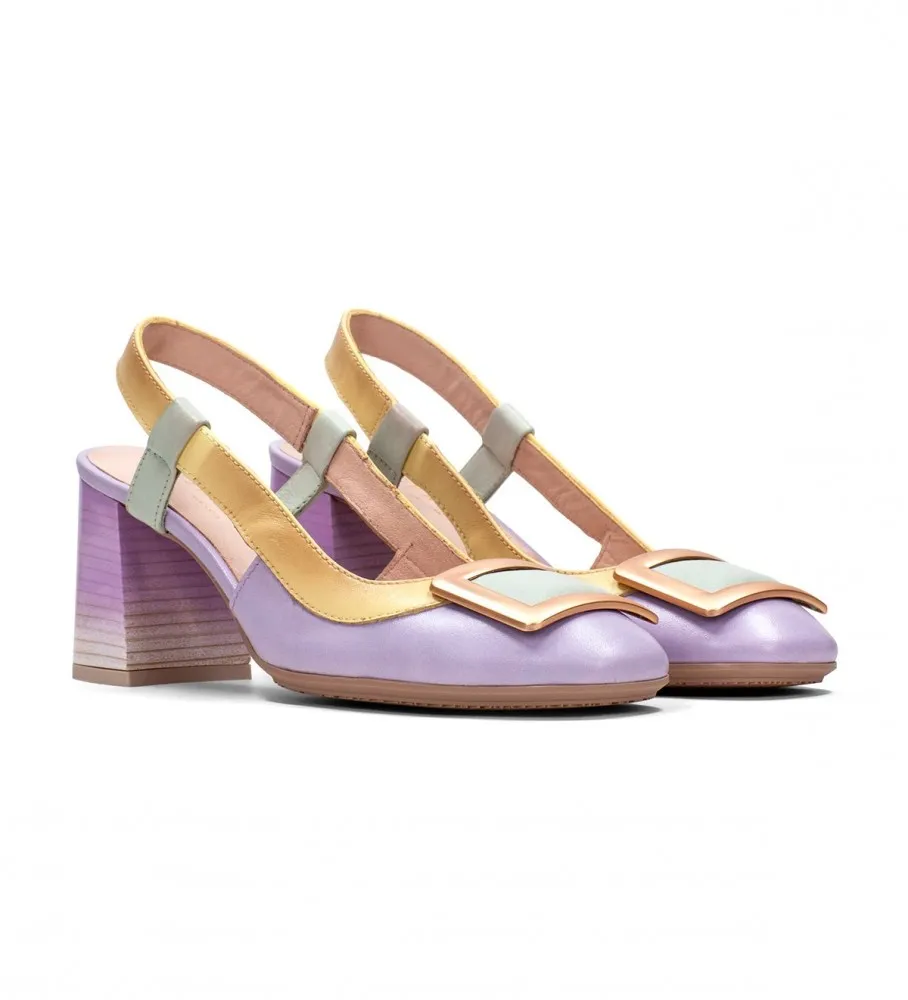 ZAPATOS DE PIEL AUSTRALIA LILA ALTURA TACóN 6,5CM