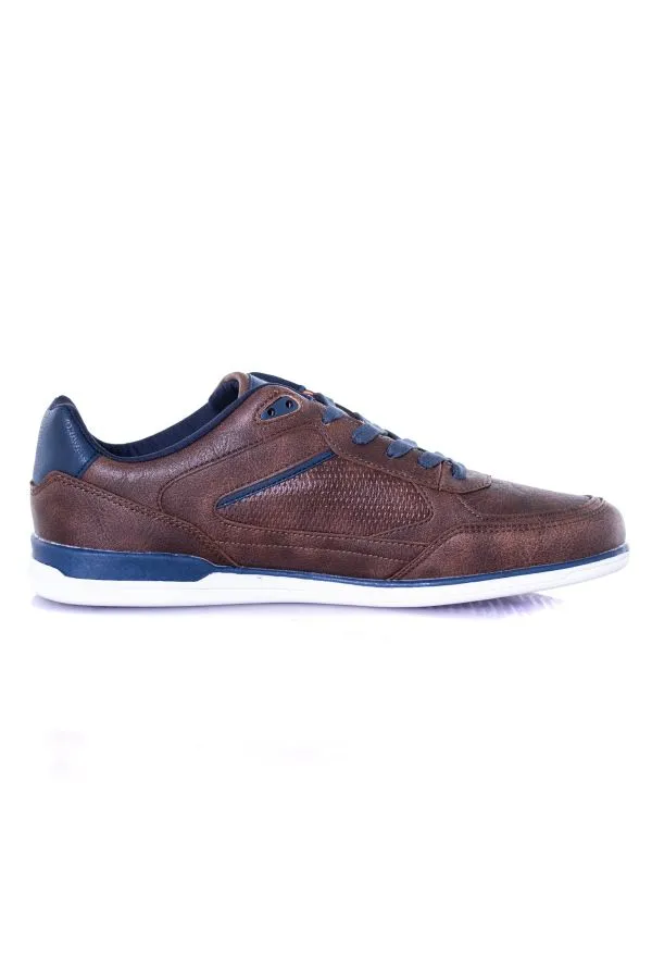 Zapatos De Piel Hombre Redskins Aurore Chataigne Marine