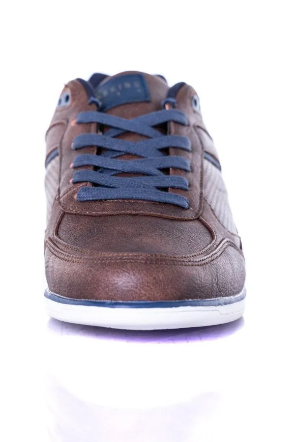 Zapatos De Piel Hombre Redskins Aurore Chataigne Marine
