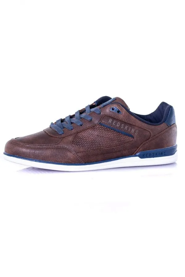 Zapatos De Piel Hombre Redskins Aurore Chataigne Marine