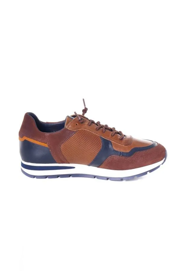 Zapatos De Piel Hombre Redskins Stitch2 Cognac Marine