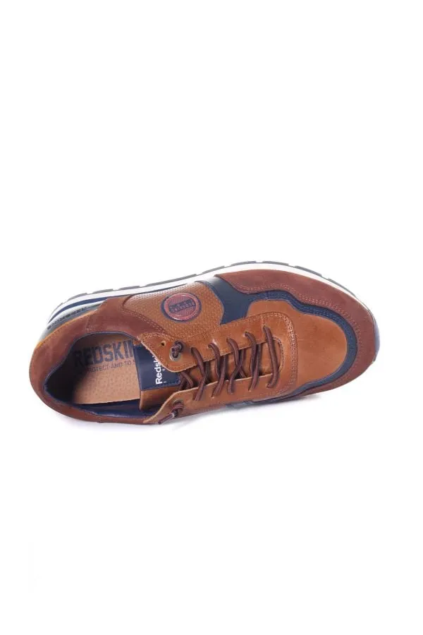 Zapatos De Piel Hombre Redskins Stitch2 Cognac Marine
