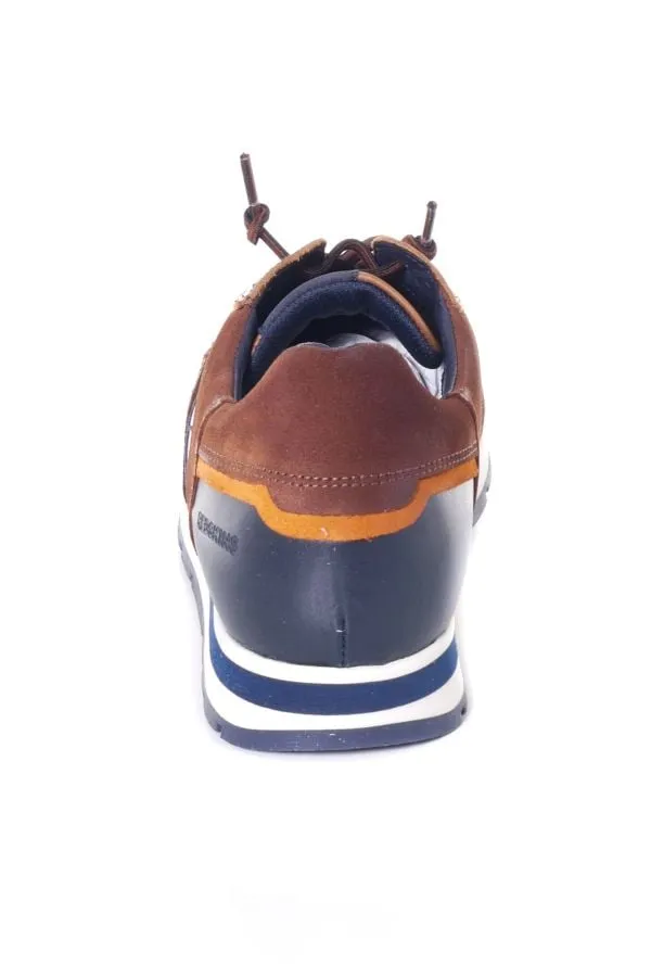 Zapatos De Piel Hombre Redskins Stitch2 Cognac Marine