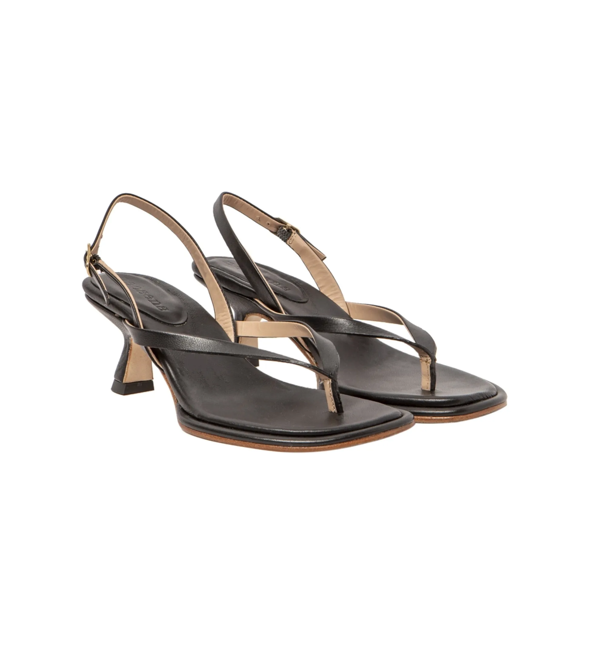ZAPATOS DE PIEL S3166 NEGRO ALTURA TACóN 6CM