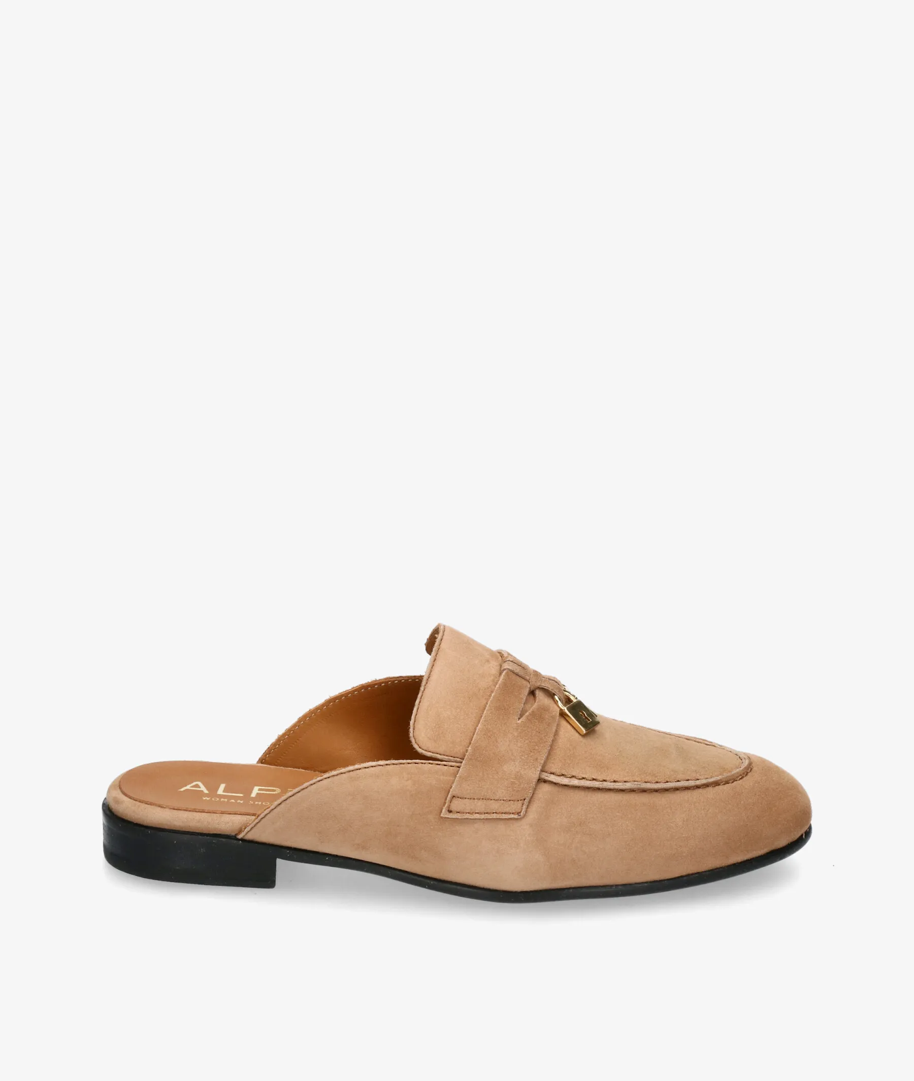 Zapatos de tacón bajo Alpe 5072 en ante cuero