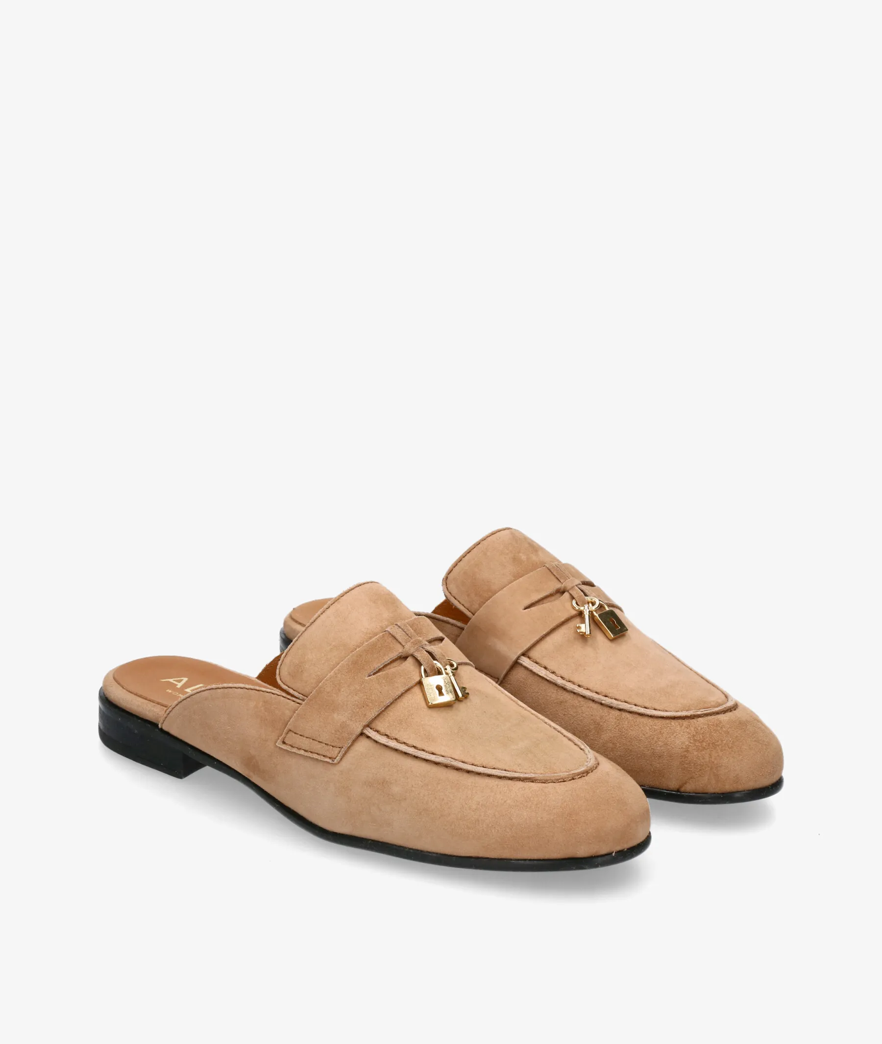 Zapatos de tacón bajo Alpe 5072 en ante cuero